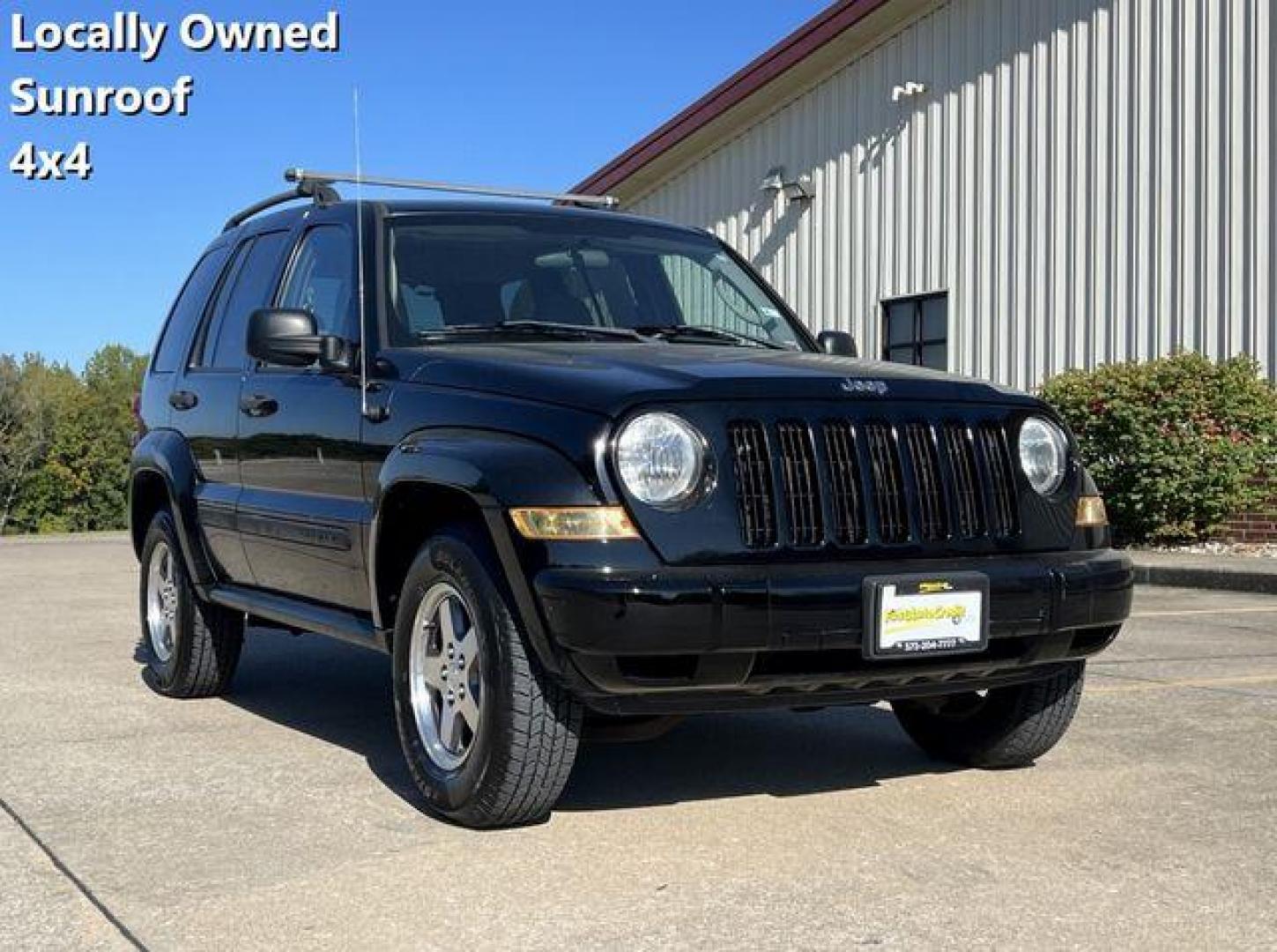 2005 BLACK /Gray JEEP LIBERTY RENEGADE (1J4GL38K55W) with an 3.7L engine, Automatic transmission, located at 2990 Old Orchard Rd., Jackson, MO, 63755, 37.354214, -89.612106 - Photo#0