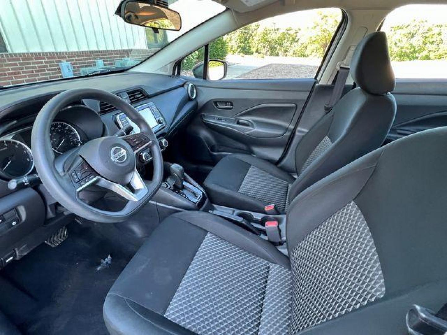 2021 WHITE /Black NISSAN VERSA S (3N1CN8DVXML) with an 1.6L engine, Continuously Variable transmission, located at 2990 Old Orchard Rd., Jackson, MO, 63755, 37.354214, -89.612106 - Photo#11