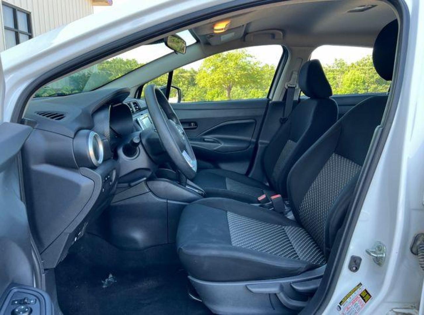 2021 WHITE /Black NISSAN VERSA S (3N1CN8DVXML) with an 1.6L engine, Continuously Variable transmission, located at 2990 Old Orchard Rd., Jackson, MO, 63755, 37.354214, -89.612106 - Photo#12