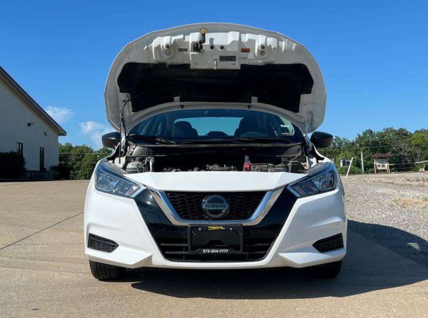 2021 WHITE /Black NISSAN VERSA S (3N1CN8DVXML) with an 1.6L engine, Continuously Variable transmission, located at 2990 Old Orchard Rd., Jackson, MO, 63755, 37.354214, -89.612106 - Photo#32