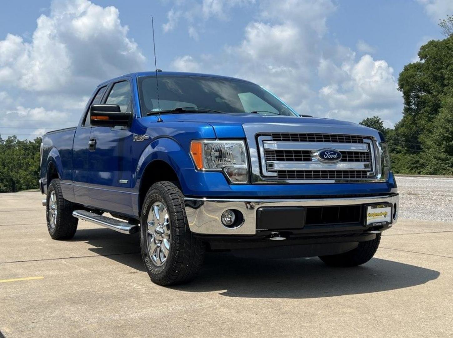 2014 BLUE /Gray FORD F150 XLT (1FTFX1ET0EK) with an 3.5L engine, Automatic transmission, located at 2990 Old Orchard Rd., Jackson, MO, 63755, 37.354214, -89.612106 - Photo#0