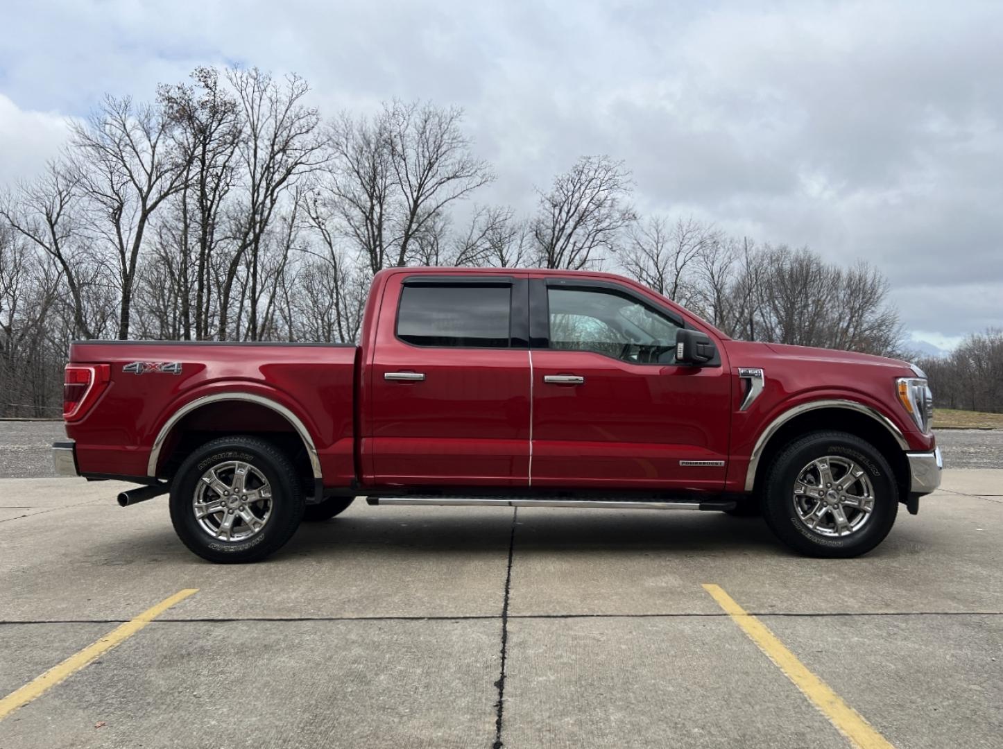 2021 RED /Gray Cloth FORD F150 XLT (1FTFW1ED1MF) with an 3.5L engine, Automatic transmission, located at 2990 Old Orchard Rd., Jackson, MO, 63755, 37.354214, -89.612106 - Photo#10