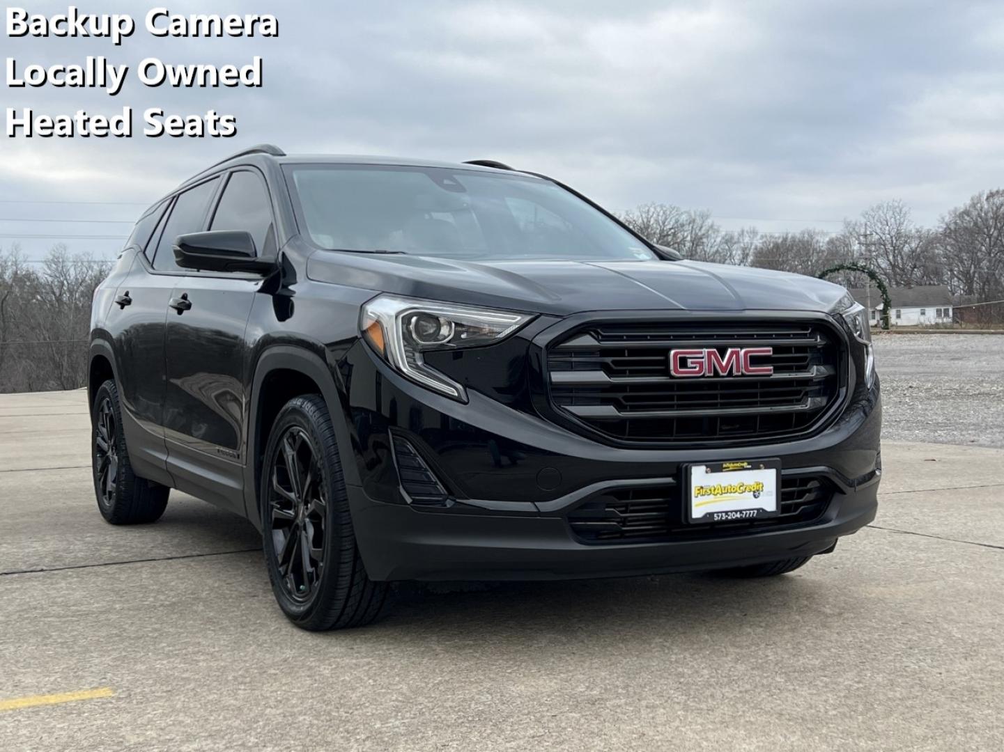 2021 BLACK /Black Cloth GMC TERRAIN SLE (3GKALMEV8ML) with an 1.5L engine, Automatic transmission, located at 2990 Old Orchard Rd., Jackson, MO, 63755, 37.354214, -89.612106 - Photo#0