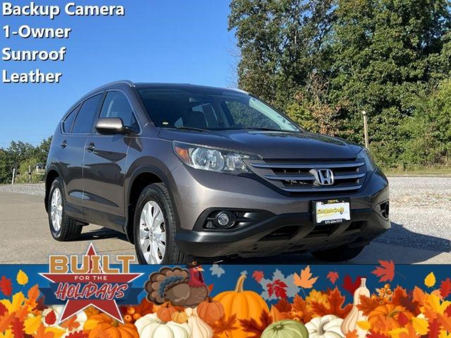 2013 BROWN /Tan HONDA CR-V EXL (5J6RM3H75DL) with an 2.4L engine, Automatic transmission, located at 2990 Old Orchard Rd., Jackson, MO, 63755, 37.354214, -89.612106 - Photo#0