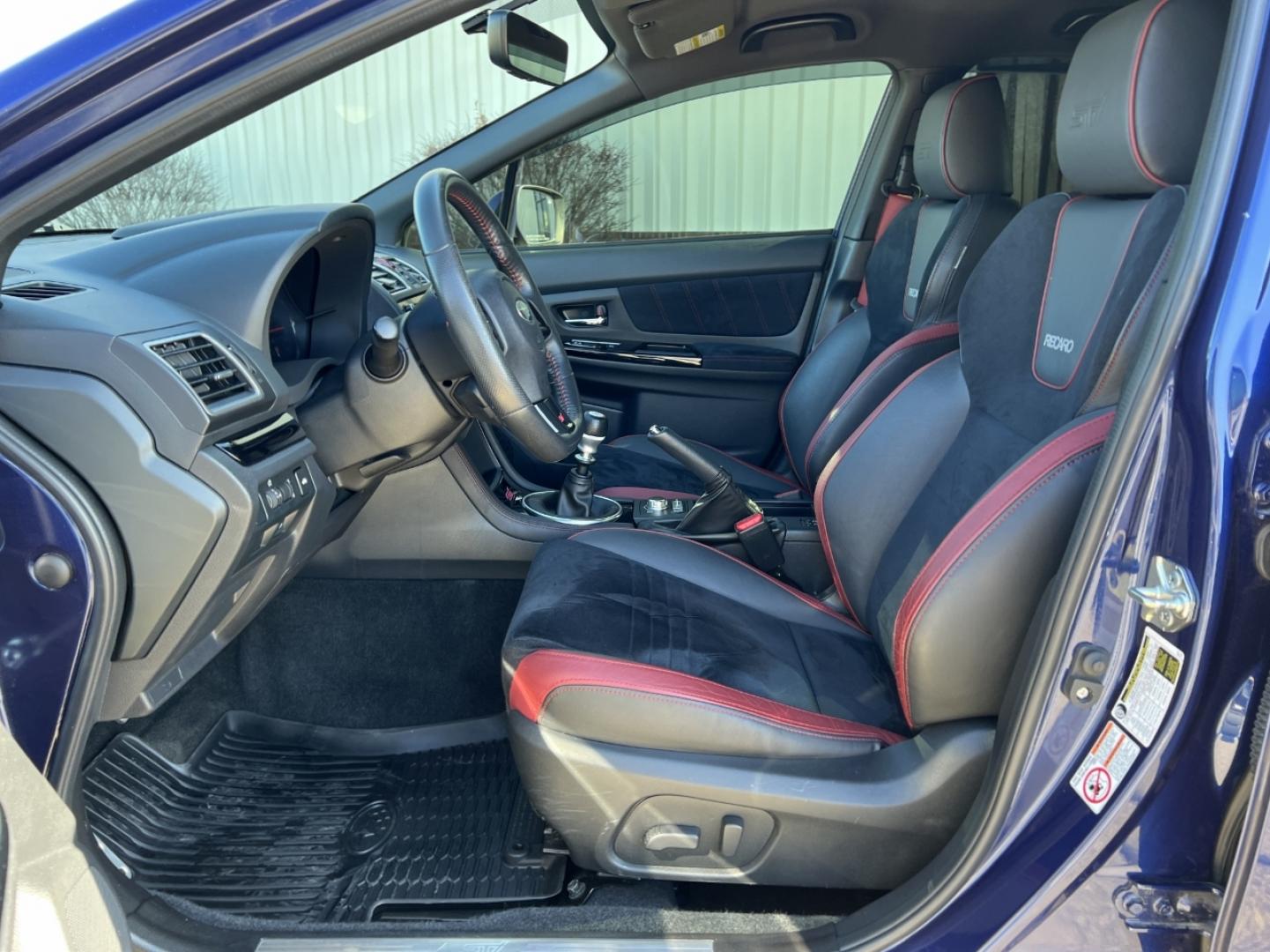 2019 BLUE /Black Suede/Leather SUBARU WRX STI (JF1VA2S61K9) with an 2.5L engine, 6-Speed Manual transmission, located at 2990 Old Orchard Rd., Jackson, MO, 63755, 37.354214, -89.612106 - Photo#12