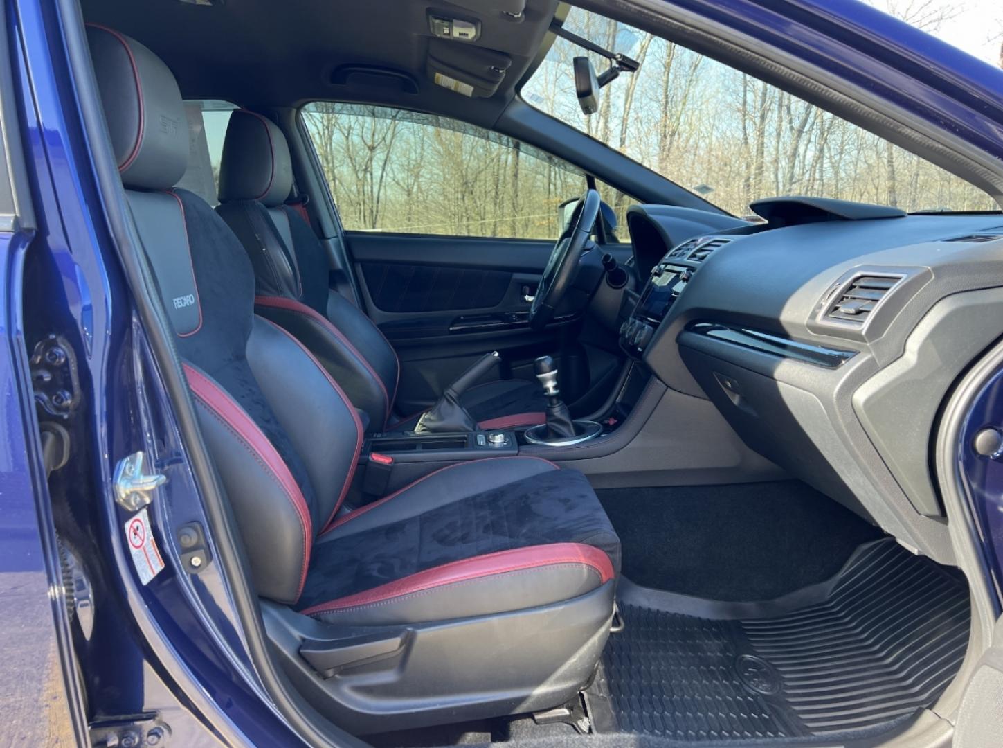 2019 BLUE /Black Suede/Leather SUBARU WRX STI (JF1VA2S61K9) with an 2.5L engine, 6-Speed Manual transmission, located at 2990 Old Orchard Rd., Jackson, MO, 63755, 37.354214, -89.612106 - Photo#14