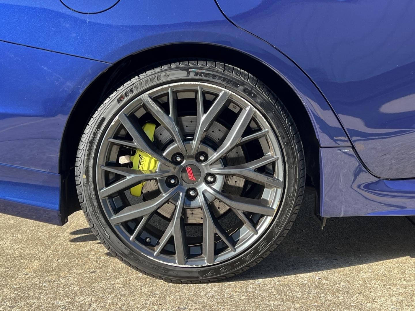 2019 BLUE /Black Suede/Leather SUBARU WRX STI (JF1VA2S61K9) with an 2.5L engine, 6-Speed Manual transmission, located at 2990 Old Orchard Rd., Jackson, MO, 63755, 37.354214, -89.612106 - Photo#38