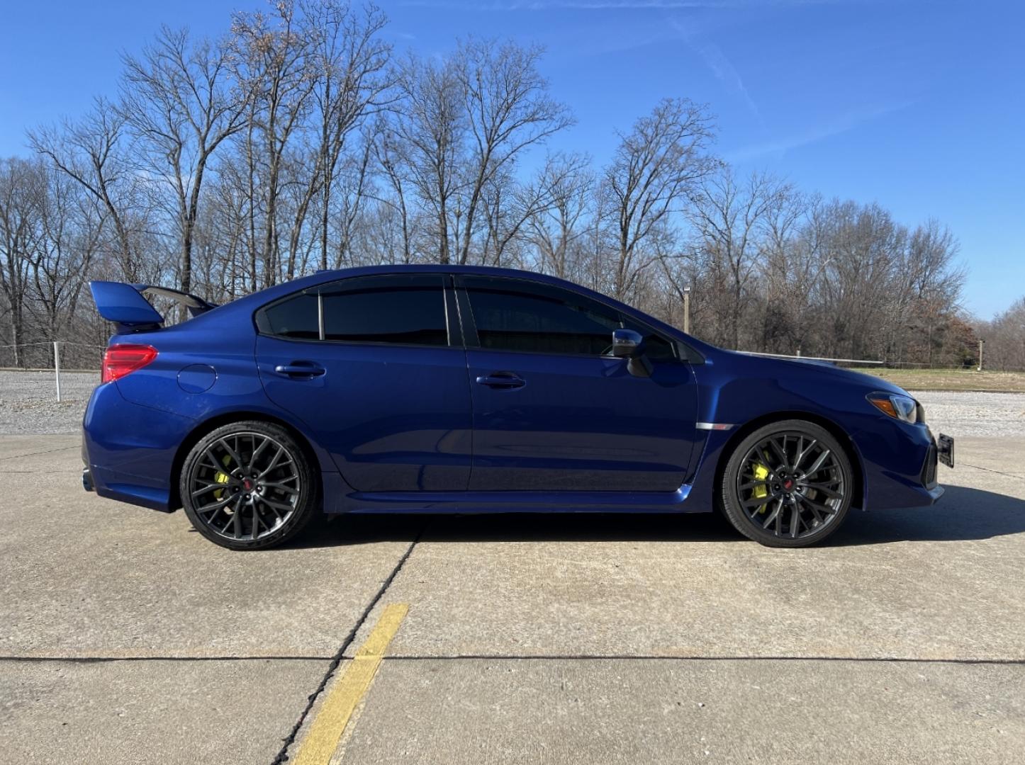 2019 BLUE /Black Suede/Leather SUBARU WRX STI (JF1VA2S61K9) with an 2.5L engine, 6-Speed Manual transmission, located at 2990 Old Orchard Rd., Jackson, MO, 63755, 37.354214, -89.612106 - Photo#6