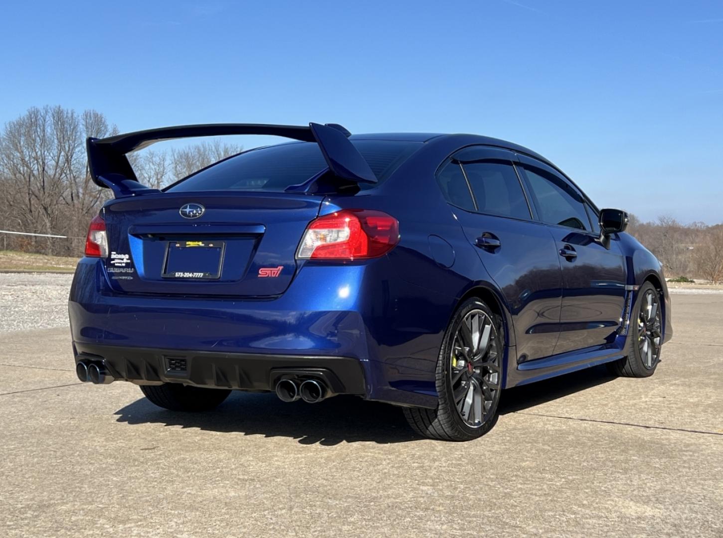 2019 BLUE /Black Suede/Leather SUBARU WRX STI (JF1VA2S61K9) with an 2.5L engine, 6-Speed Manual transmission, located at 2990 Old Orchard Rd., Jackson, MO, 63755, 37.354214, -89.612106 - Photo#7