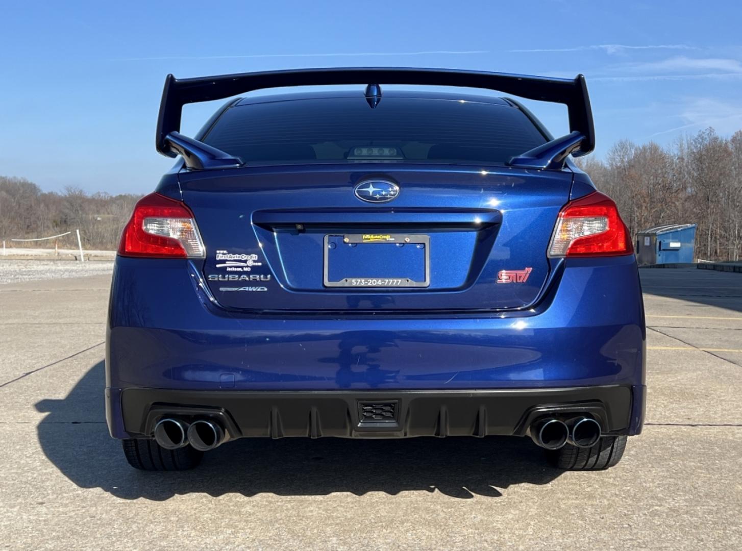 2019 BLUE /Black Suede/Leather SUBARU WRX STI (JF1VA2S61K9) with an 2.5L engine, 6-Speed Manual transmission, located at 2990 Old Orchard Rd., Jackson, MO, 63755, 37.354214, -89.612106 - Photo#9