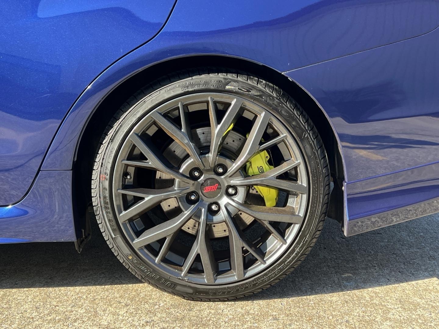 2019 BLUE /Black Suede/Leather SUBARU WRX STI (JF1VA2S61K9) with an 2.5L engine, 6-Speed Manual transmission, located at 2990 Old Orchard Rd., Jackson, MO, 63755, 37.354214, -89.612106 - Photo#37