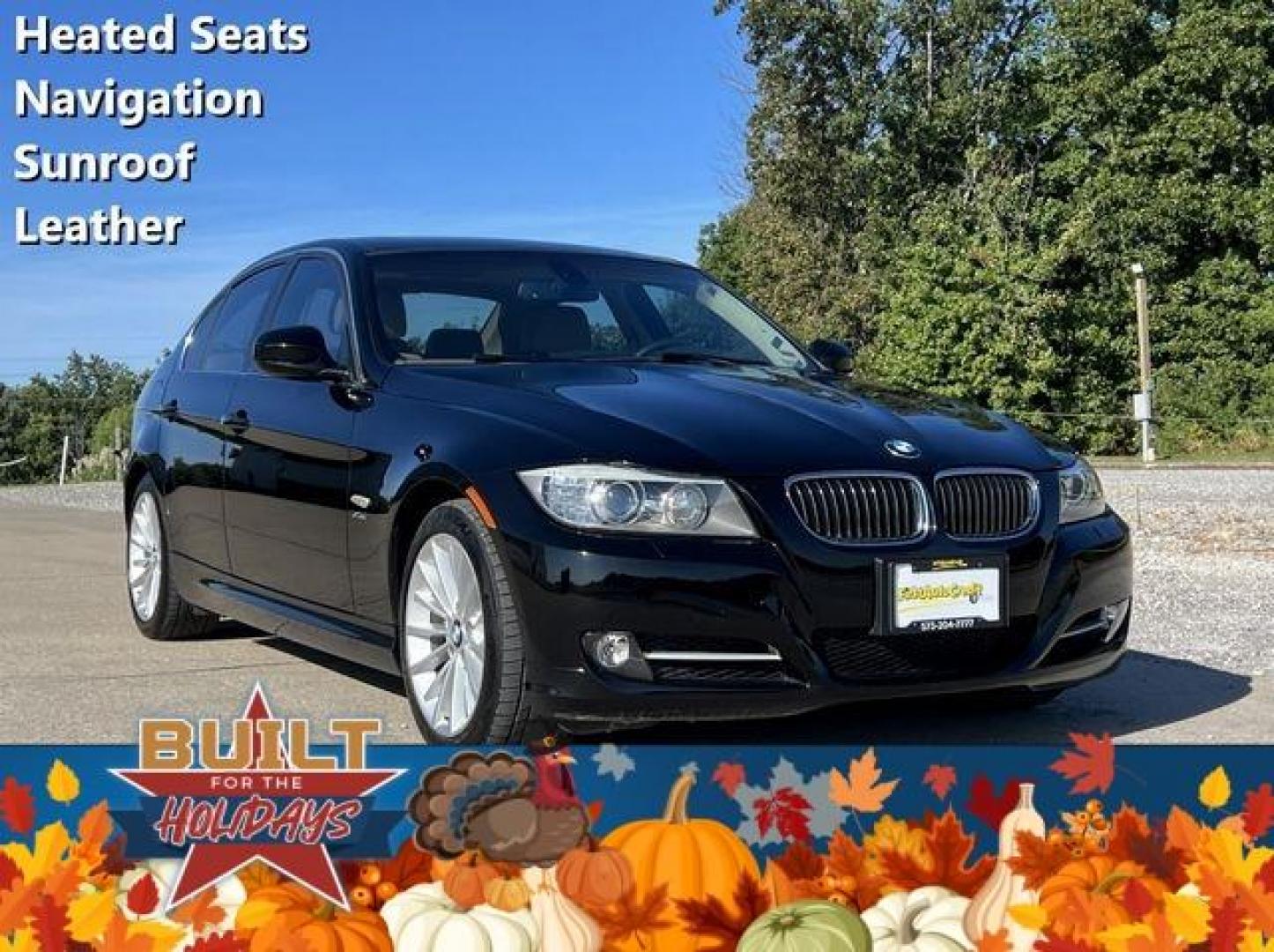 2011 BLACK /Tan BMW 335 XI (WBAPL5C55BA) with an 3.0L engine, Automatic transmission, located at 2990 Old Orchard Rd., Jackson, MO, 63755, 37.354214, -89.612106 - Photo#0