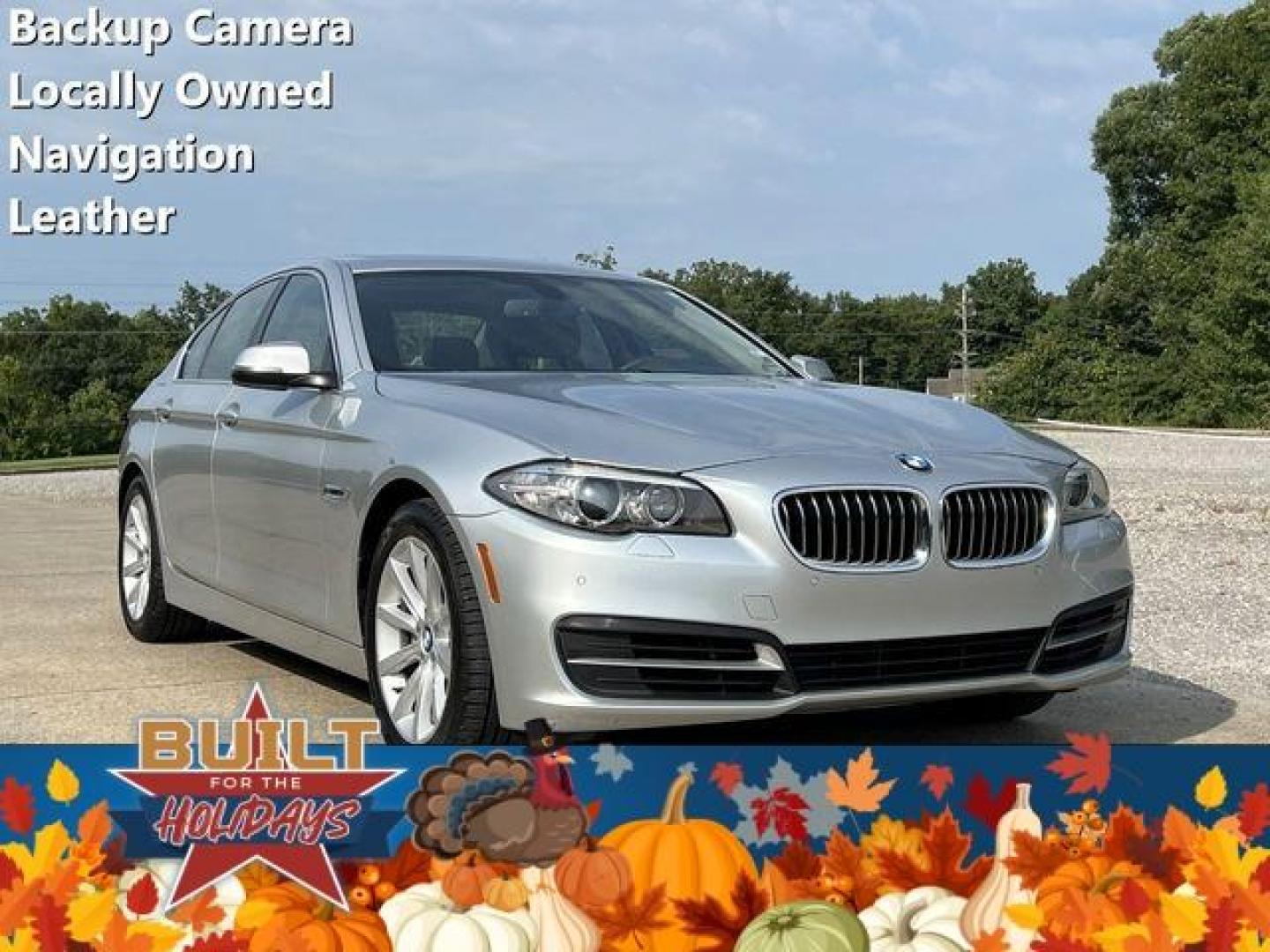 2014 SILVER /Black BMW 535 I (WBA5B1C59ED) with an 3.0L engine, Automatic transmission, located at 2990 Old Orchard Rd., Jackson, MO, 63755, 37.354214, -89.612106 - Photo#0