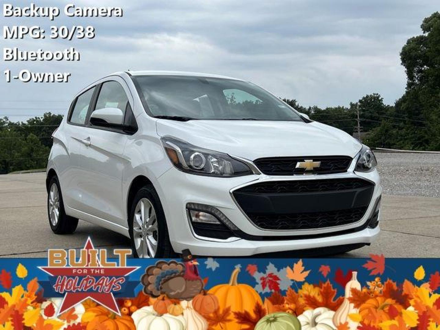 2021 WHITE /Black CHEVROLET SPARK 1LT (KL8CD6SA8MC) with an 1.4L engine, Continuously Variable transmission, located at 2990 Old Orchard Rd., Jackson, MO, 63755, 37.354214, -89.612106 - Photo#0