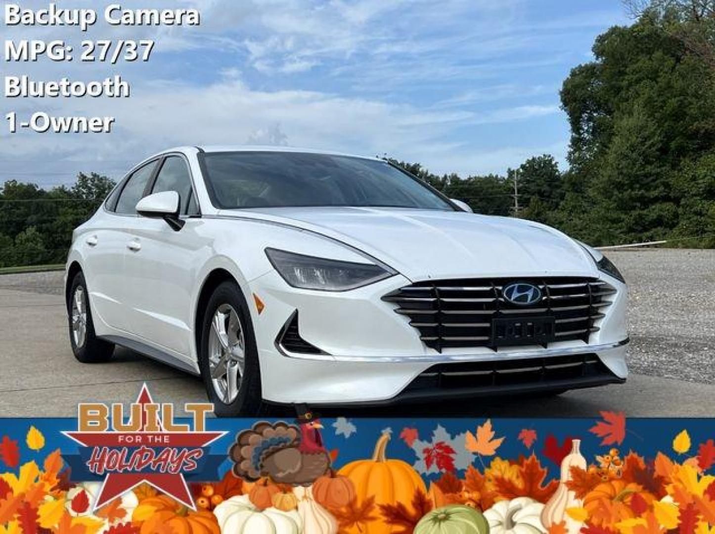 2020 WHITE /Gray HYUNDAI SONATA SE (5NPEG4JA1LH) with an 2.5L engine, Automatic transmission, located at 2990 Old Orchard Rd., Jackson, MO, 63755, 37.354214, -89.612106 - Photo#0