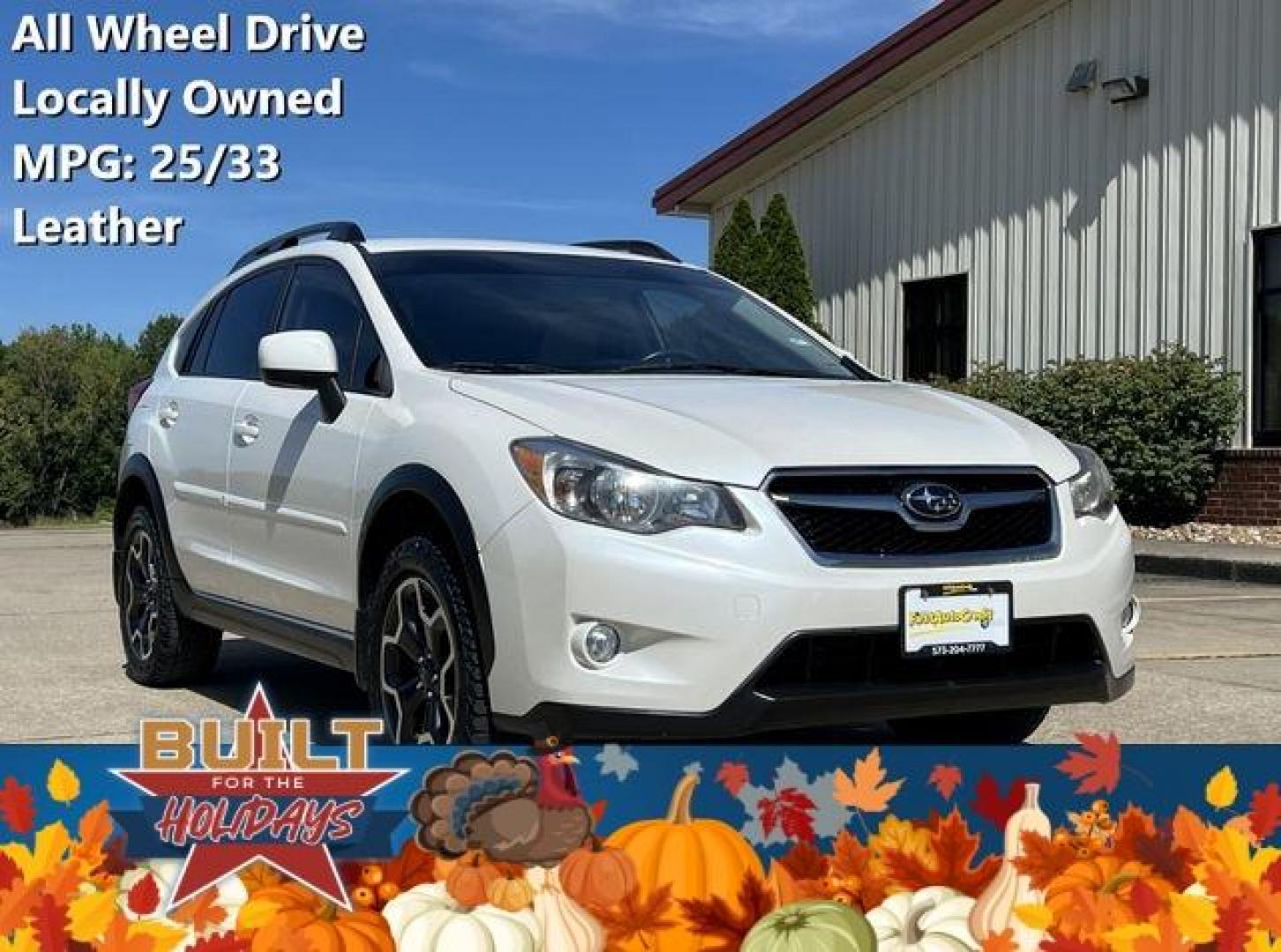 2014 WHITE /Tan SUBARU XV CROSSTREK 2.0 PREMIUM (JF2GPACC5E8) with an 2.0L engine, Continuously Variable transmission, located at 2990 Old Orchard Rd., Jackson, MO, 63755, 37.354214, -89.612106 - Photo#0