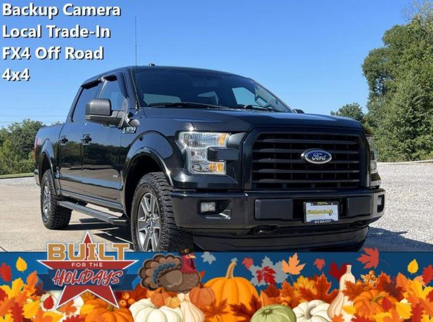 2015 /Black Ford F-150 XLT SuperCrew 6.5-ft. Bed 4WD (1FTEW1EP8FF) with an 2.7L V6 DOHC 24V engine, 6-Speed Automatic transmission, located at 2990 Old Orchard Rd., Jackson, MO, 63755, 37.354214, -89.612106 - 2015 Ford F-150 XLT169xxx miles4x42.7L V6AutomaticBackup CameraBluetoothCruisePower Windows/Locks/MirrorsWe have financing available and we accept trades! Fill out a credit application on our website or come by today!If you have any questions give us a call at (573) 204-7777 or visit our website at - Photo#0