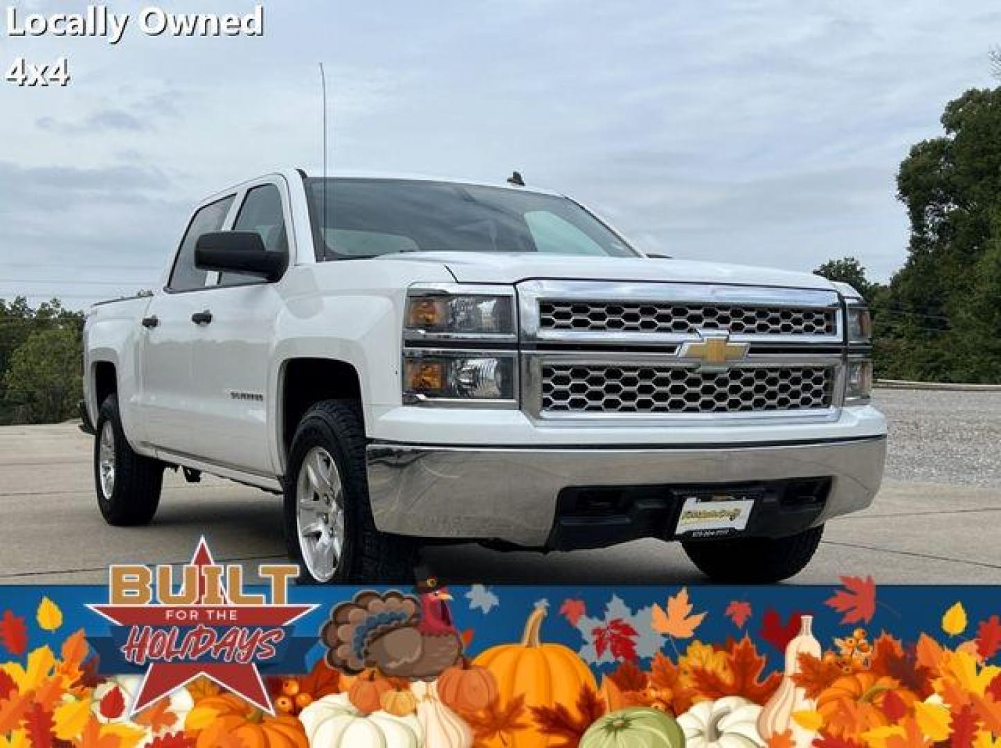 2014 WHITE /Black CHEVROLET SILVERADO 1500 LT (3GCUKREH8EG) with an 4.3L engine, Automatic transmission, located at 2990 Old Orchard Rd., Jackson, MO, 63755, 37.354214, -89.612106 - Photo#0