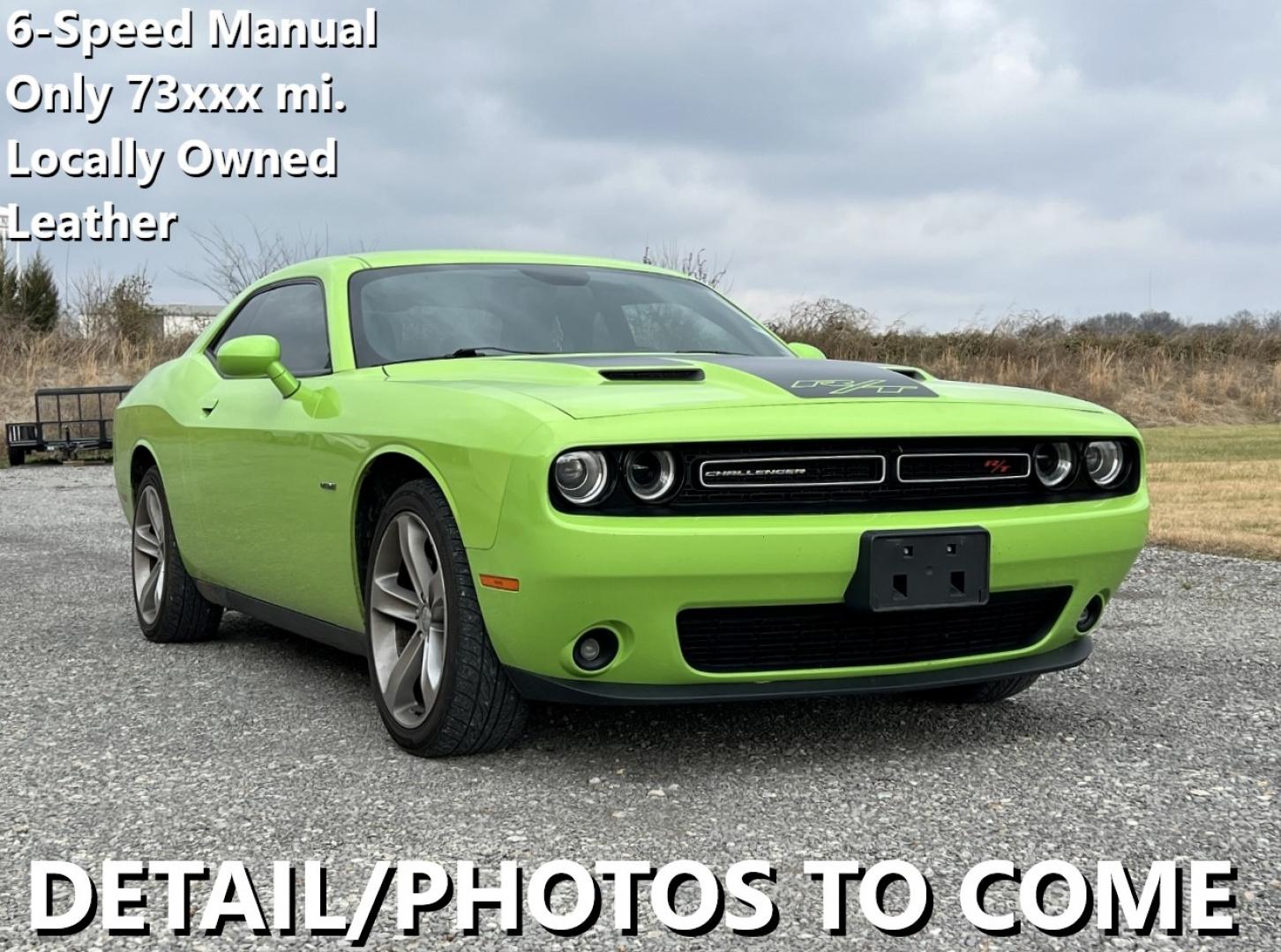 2015 GREEN /Black Leather DODGE CHALLENGER R/T (2C3CDZAT7FH) with an 5.7L engine, Automatic transmission, located at 2990 Old Orchard Rd., Jackson, MO, 63755, 37.354214, -89.612106 - Photo#0