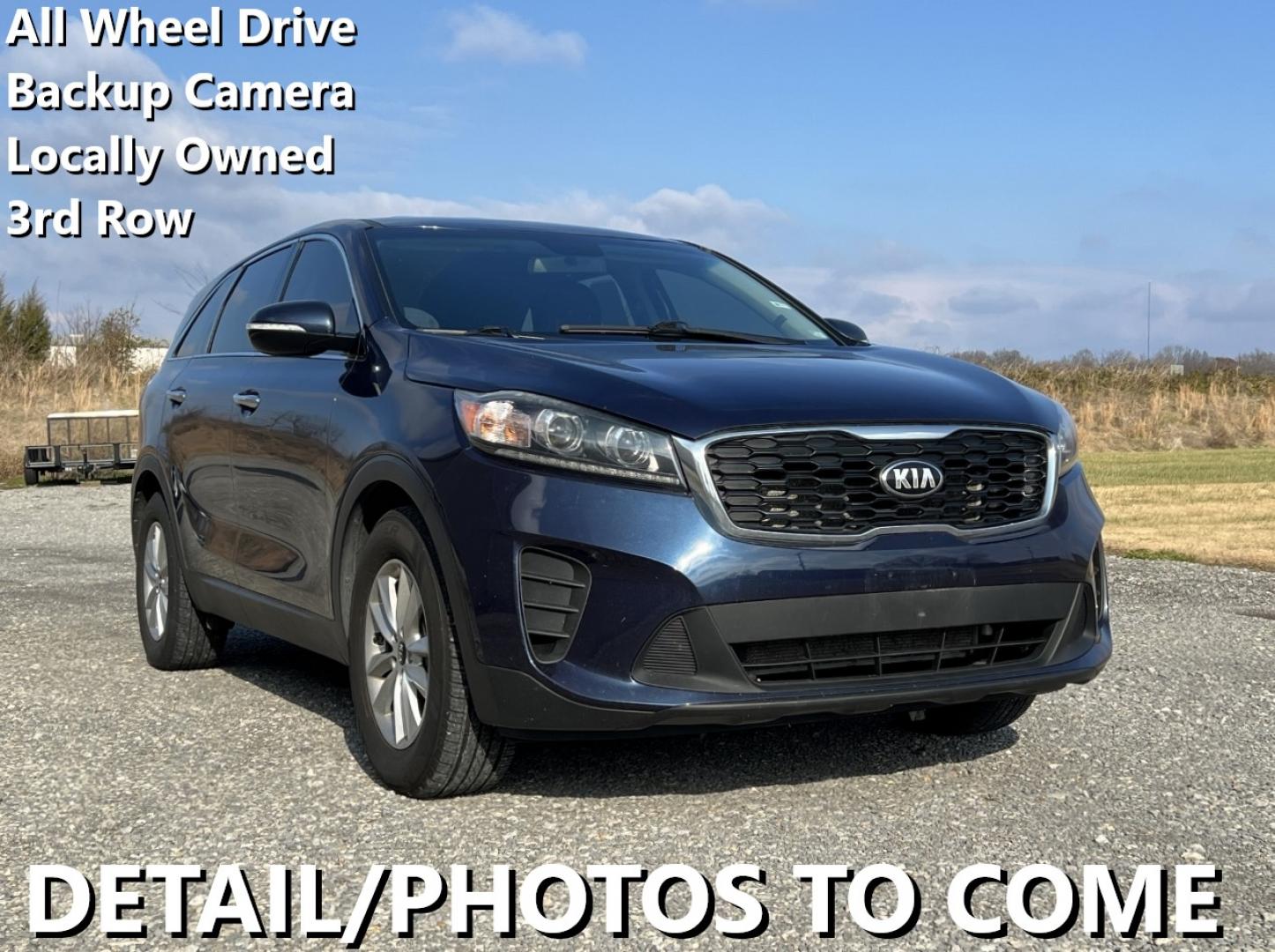 2019 NAVY /Black Cloth Kia Sorento LX V6 (5XYPGDA52KG) with an 3.3L V6 engine, Automatic transmission, located at 2990 Old Orchard Rd., Jackson, MO, 63755, 37.354214, -89.612106 - We have financing available and we accept trades! Fill out a credit application on our website or come by today! If you have any questions, give us a call at (573) 204-7777 or visit our website at firstautocredit.com. - Photo#0