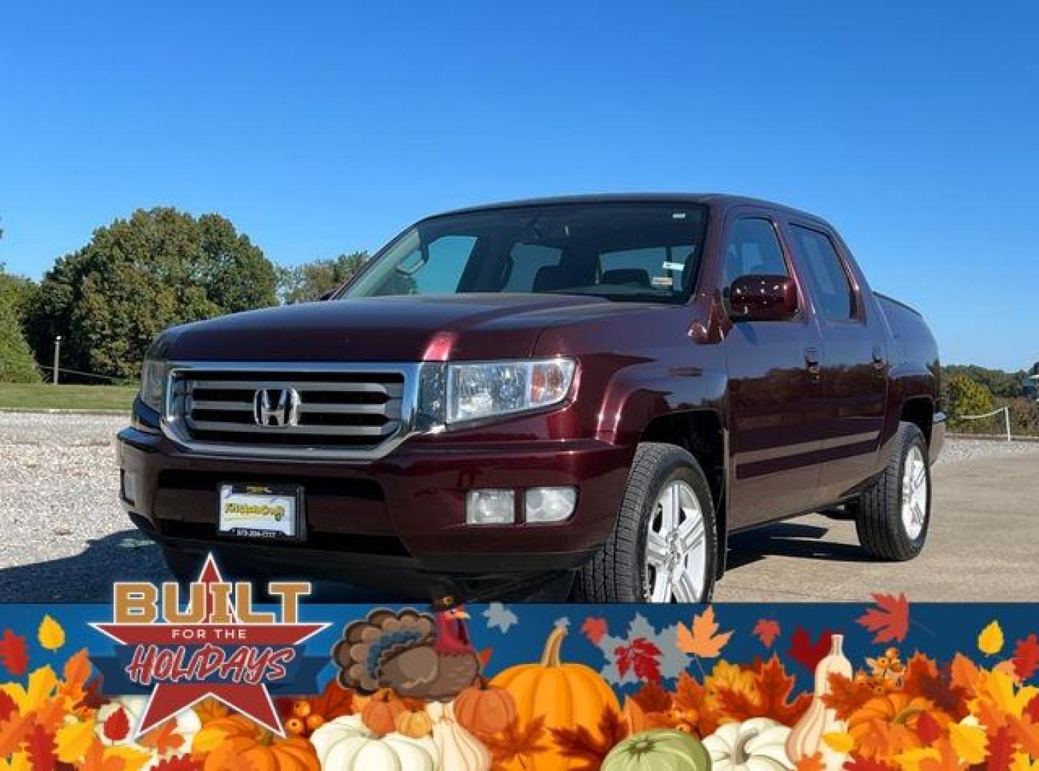 2013 MAROON /Black HONDA RIDGELINE RTL (5FPYK1F59DB) with an 3.5L engine, Automatic transmission, located at 2990 Old Orchard Rd., Jackson, MO, 63755, 37.354214, -89.612106 - Photo#9