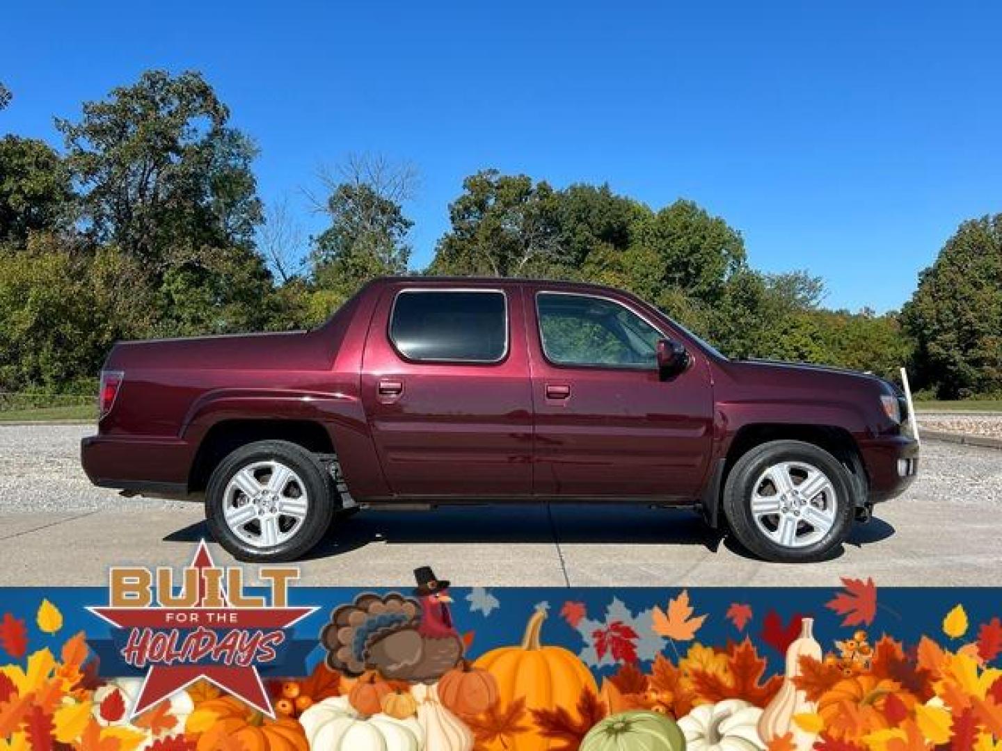 2013 MAROON /Black HONDA RIDGELINE RTL (5FPYK1F59DB) with an 3.5L engine, Automatic transmission, located at 2990 Old Orchard Rd., Jackson, MO, 63755, 37.354214, -89.612106 - Photo#11