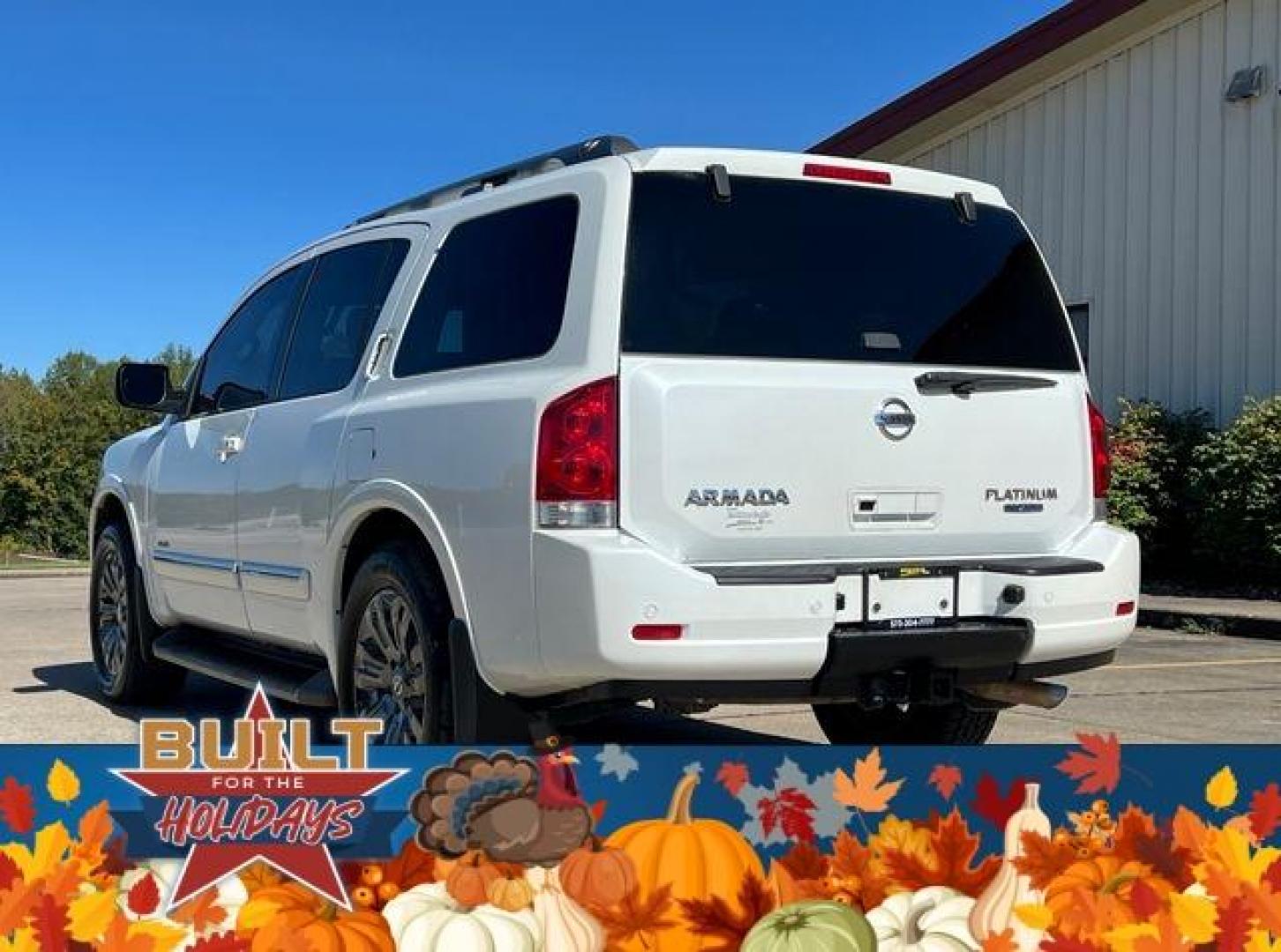 2015 WHITE /Tan NISSAN ARMADA PLATINUM (5N1BA0NE7FN) with an 5.6L engine, Automatic transmission, located at 2990 Old Orchard Rd., Jackson, MO, 63755, 37.354214, -89.612106 - Photo#13