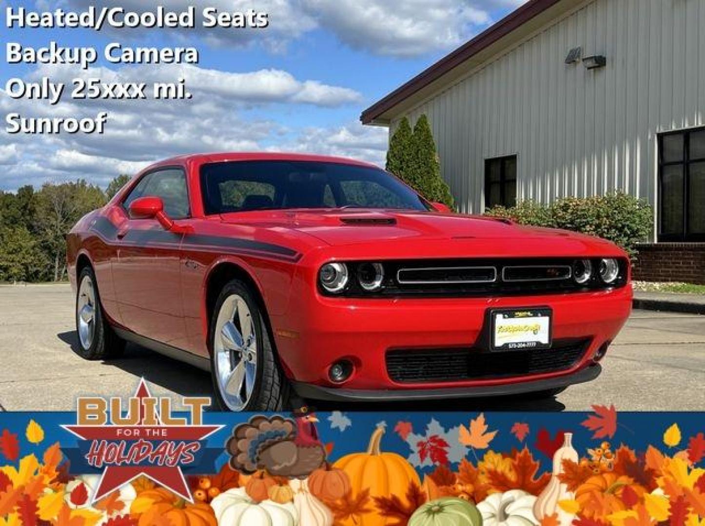 2015 RED /Black DODGE CHALLENGER SXT PLUS (2C3CDZBT0FH) with an 5.7L engine, Automatic transmission, located at 2990 Old Orchard Rd., Jackson, MO, 63755, 37.354214, -89.612106 - Photo#0